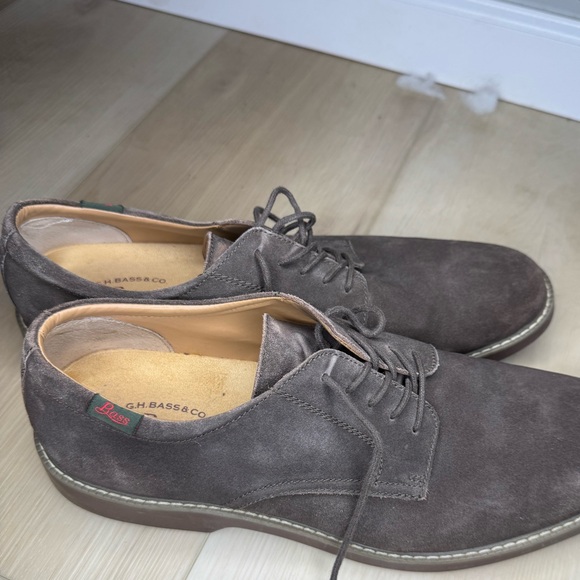 G.H. Bass & Co. Brown Leather Derby Dress Shoes Men\'s Size 13M Preowned